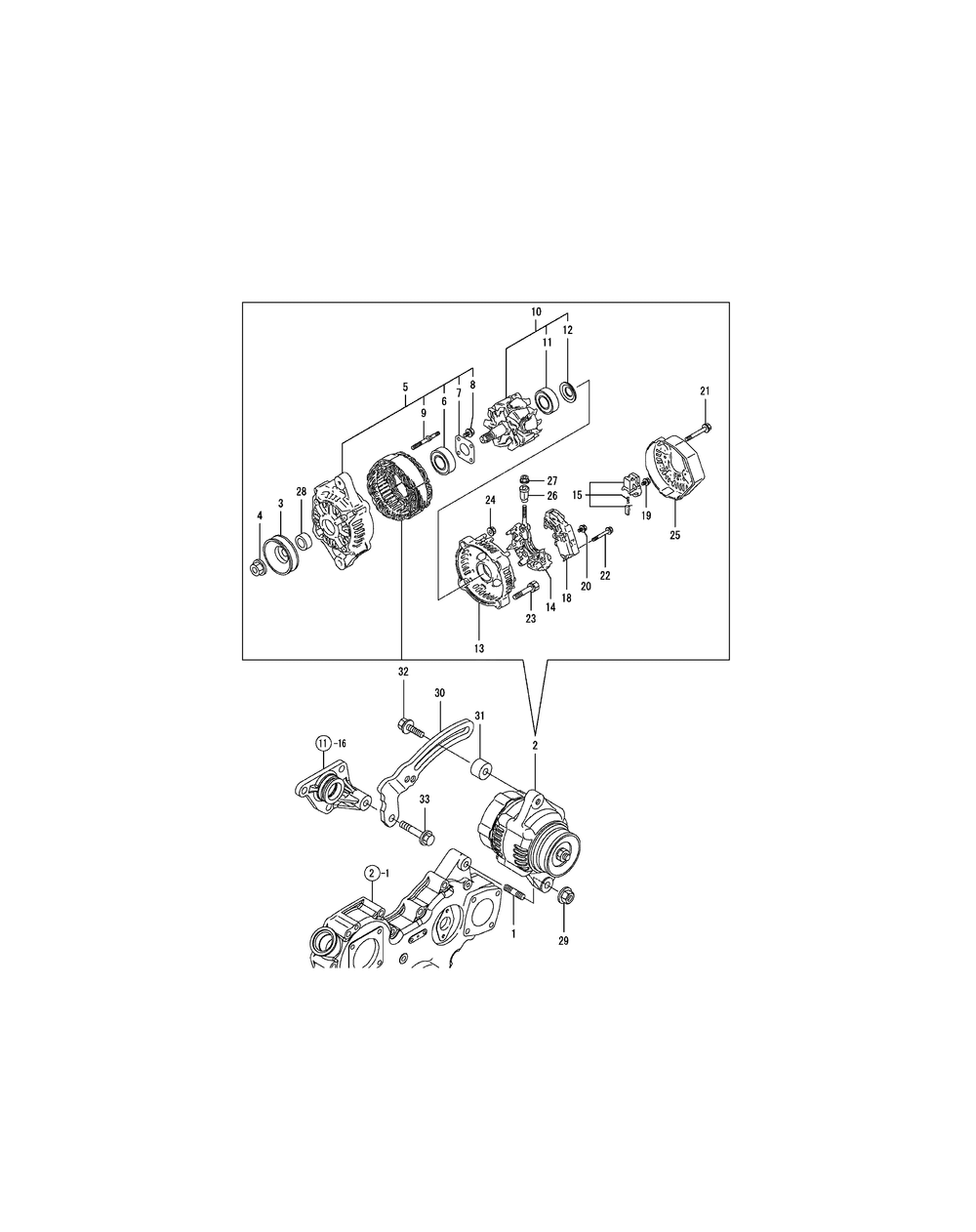Engine Generator Diagram and Parts List for SX3100 54ALB4S727-54ALB4SW727-54ALB4SX727-54ALB4SY727-54ALB4SZ727-54AMB4S727-54AMB4SW727-54AMB4SX727-54AMB4SY727-54AMB4SZ727 Cub Cadet Lawn Tractor